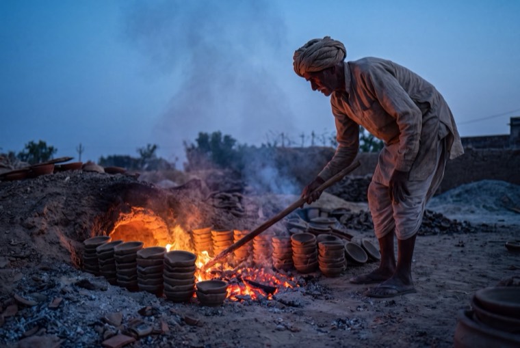 The potter's kiln, Rajasthan
